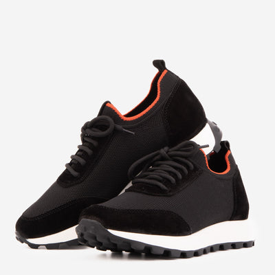 The Berlin Black Suede Leather Men Sneaker