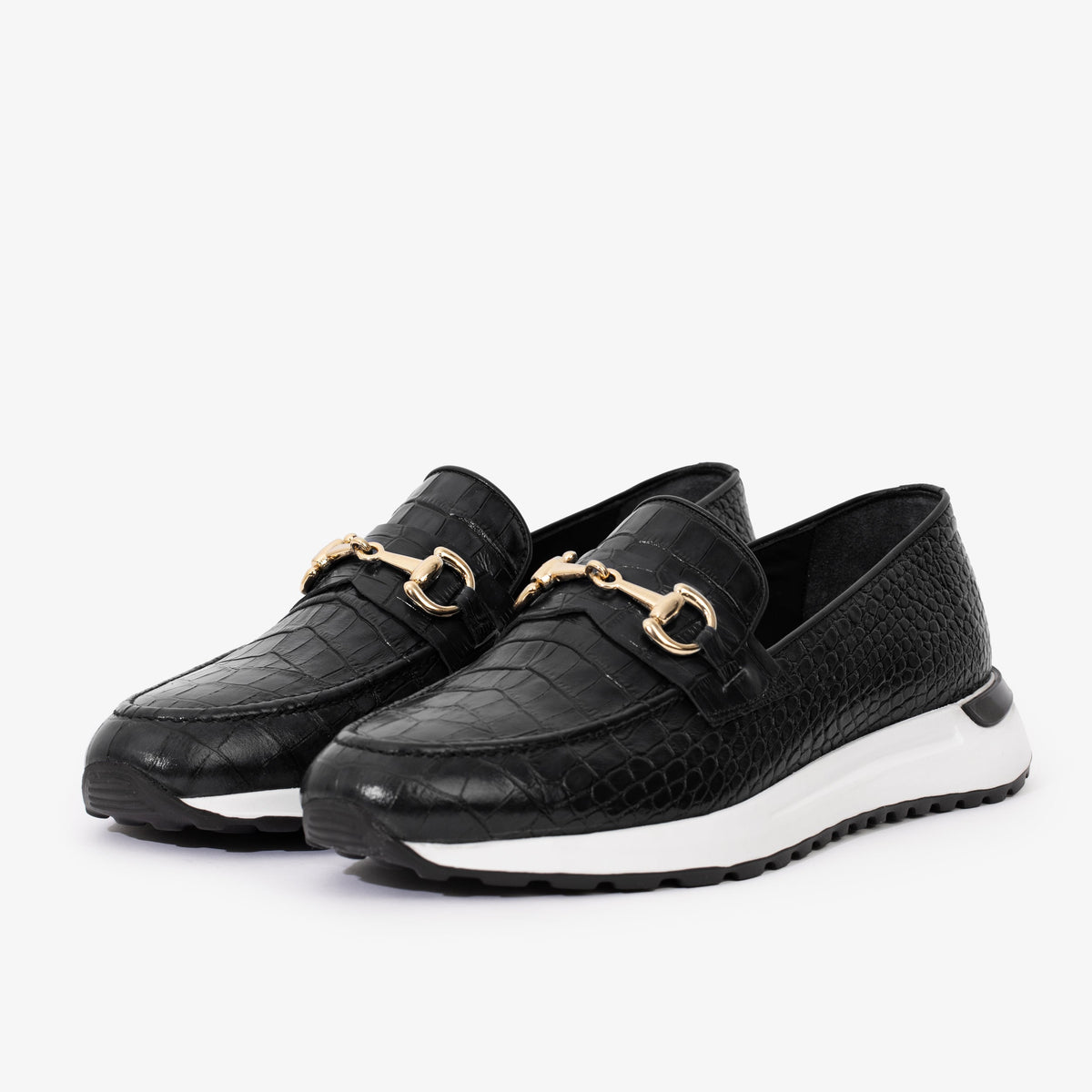 Vinci Leather The Padova Black Leather Men Sneaker – product view 2