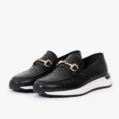 The Padova Black Leather Men Sneaker
