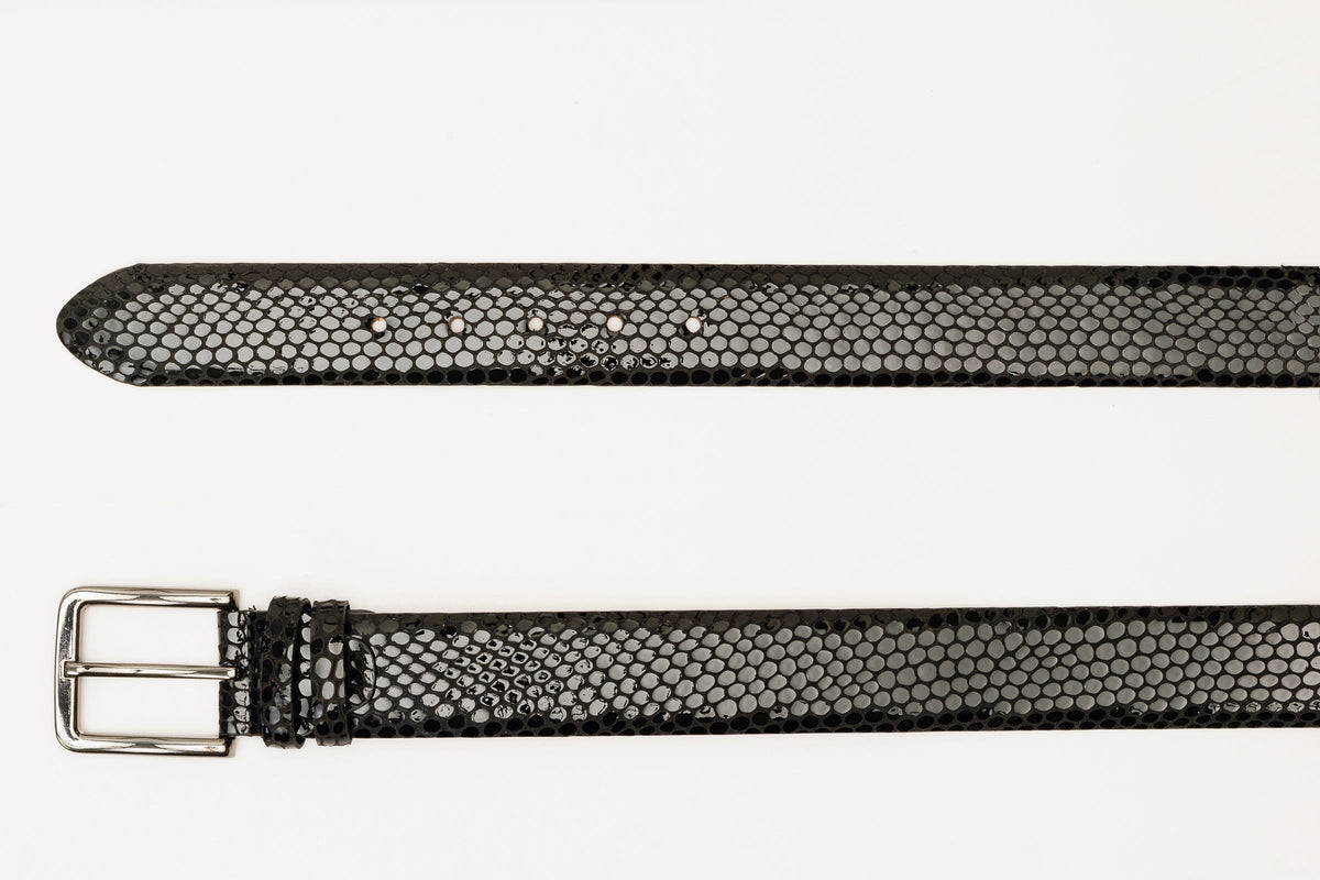 Vinci Leather The King Black Leather Belt – product view 5