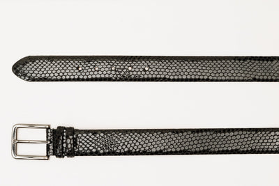 The King Black Leather Belt