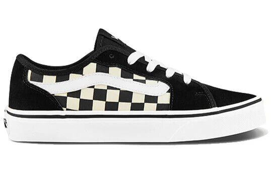 Vans Filmore Decon Women's Sneakers — Black/White/Checkerboard Canvas
