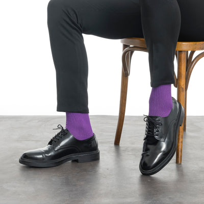 Men’s Bamboo Dress Socks 6-Pack Gift Box, Bright Colors