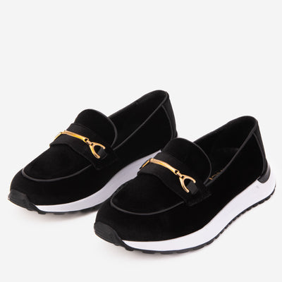 Vinci Leather The Milan Black Leather Women Sneaker – product view 5