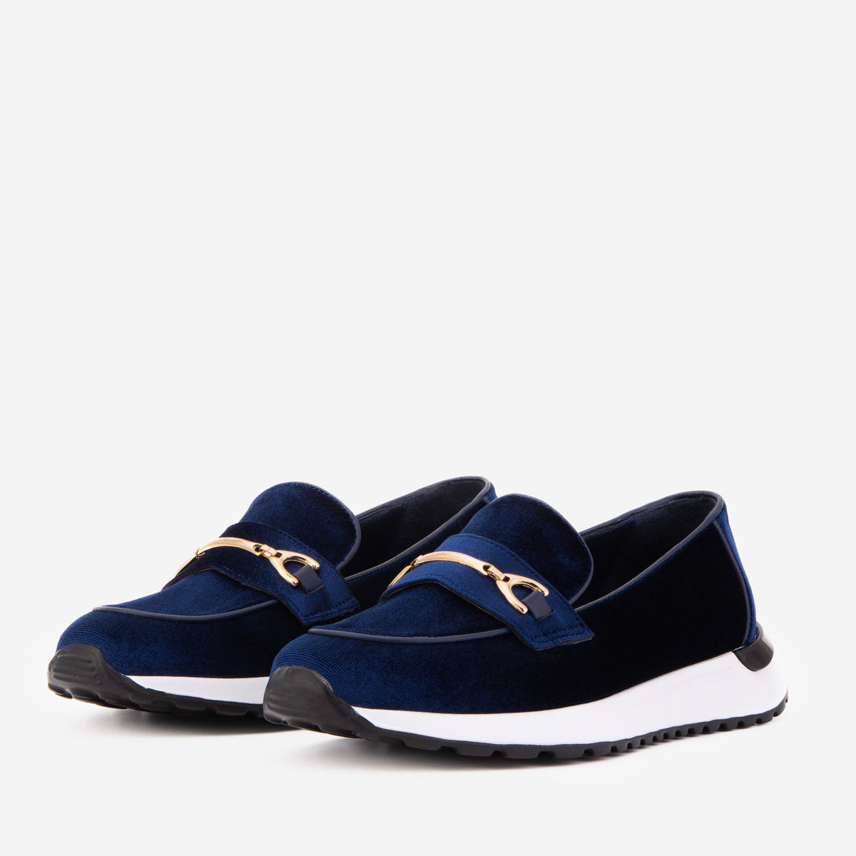Vinci Leather The Milan Navy Blue Leather Women Sneaker – product view 2