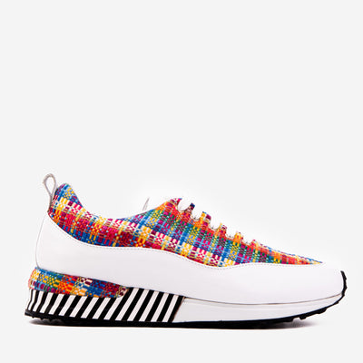 Vinci Leather The Valencia White Leather Women Sneaker – product view 1