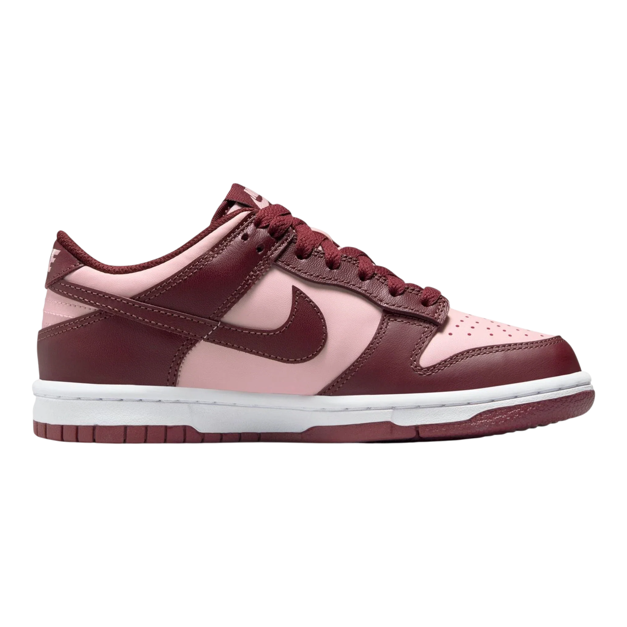 Nike Dunk Low Big Kids' (GS) Sneakers — Team Red/Echo Pink Low-Top