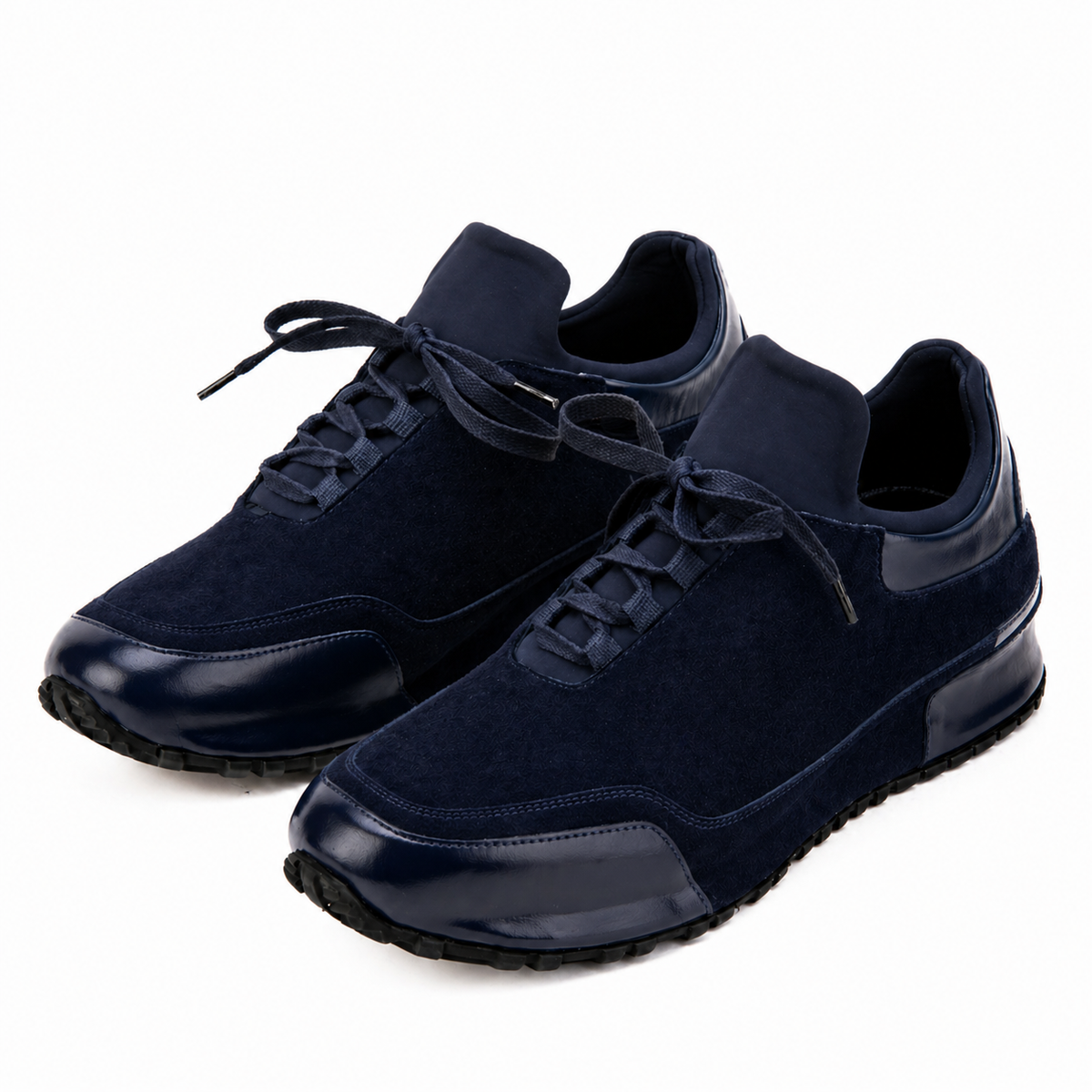 Vinci Leather The Hudson Navy Suede Men Sneaker – product view 6