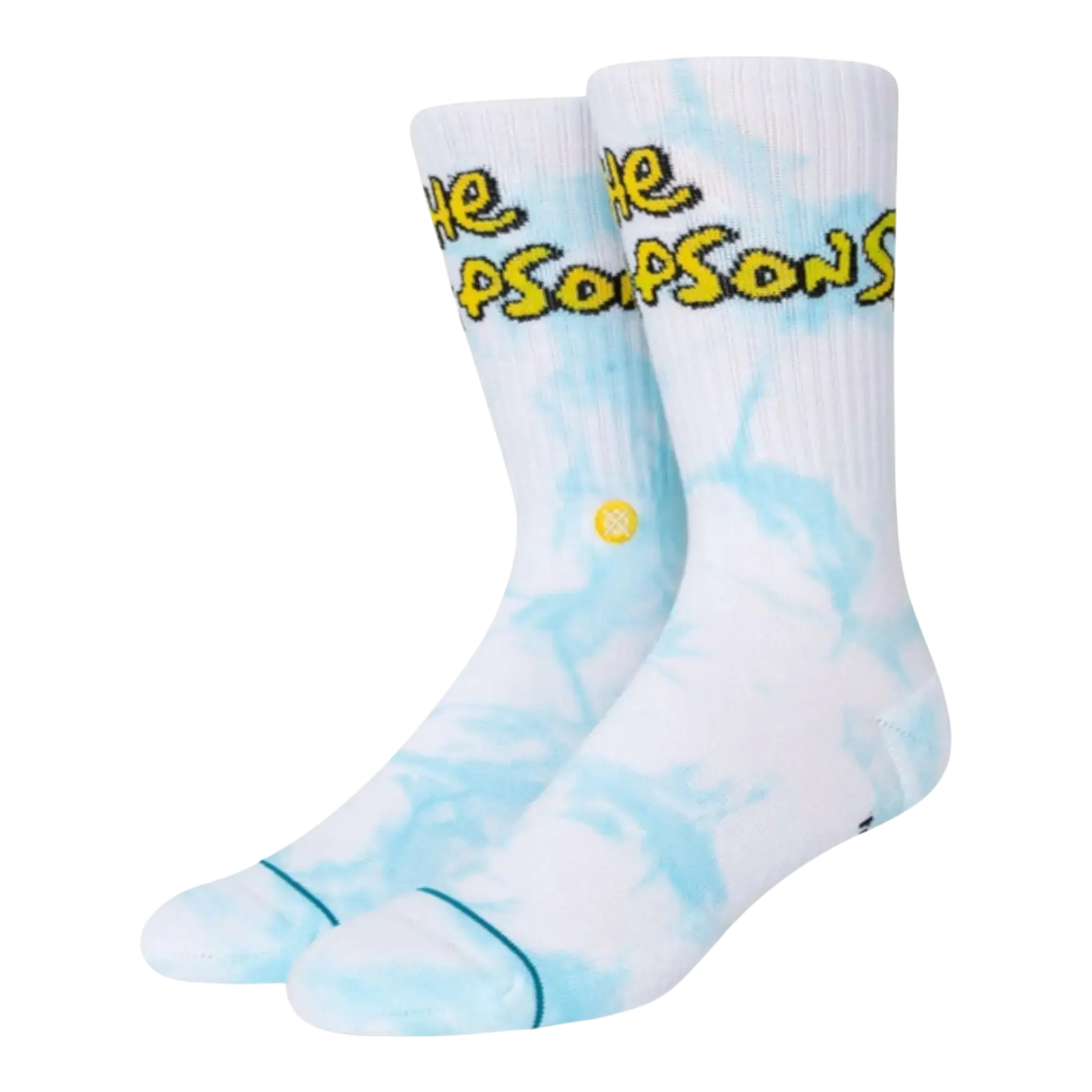Stance Simpsons Intro Crew Men Crew Socks White