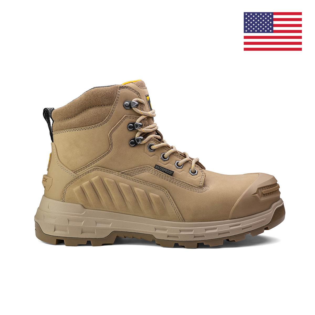 Wildwood 6” Waterproof Composite Toe Boot - Stone - Made in USA – product view 3