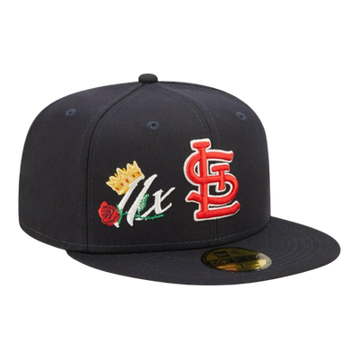 New Era St. Louis Cardinals Crown Champs WS Men Fitted Hat Navy