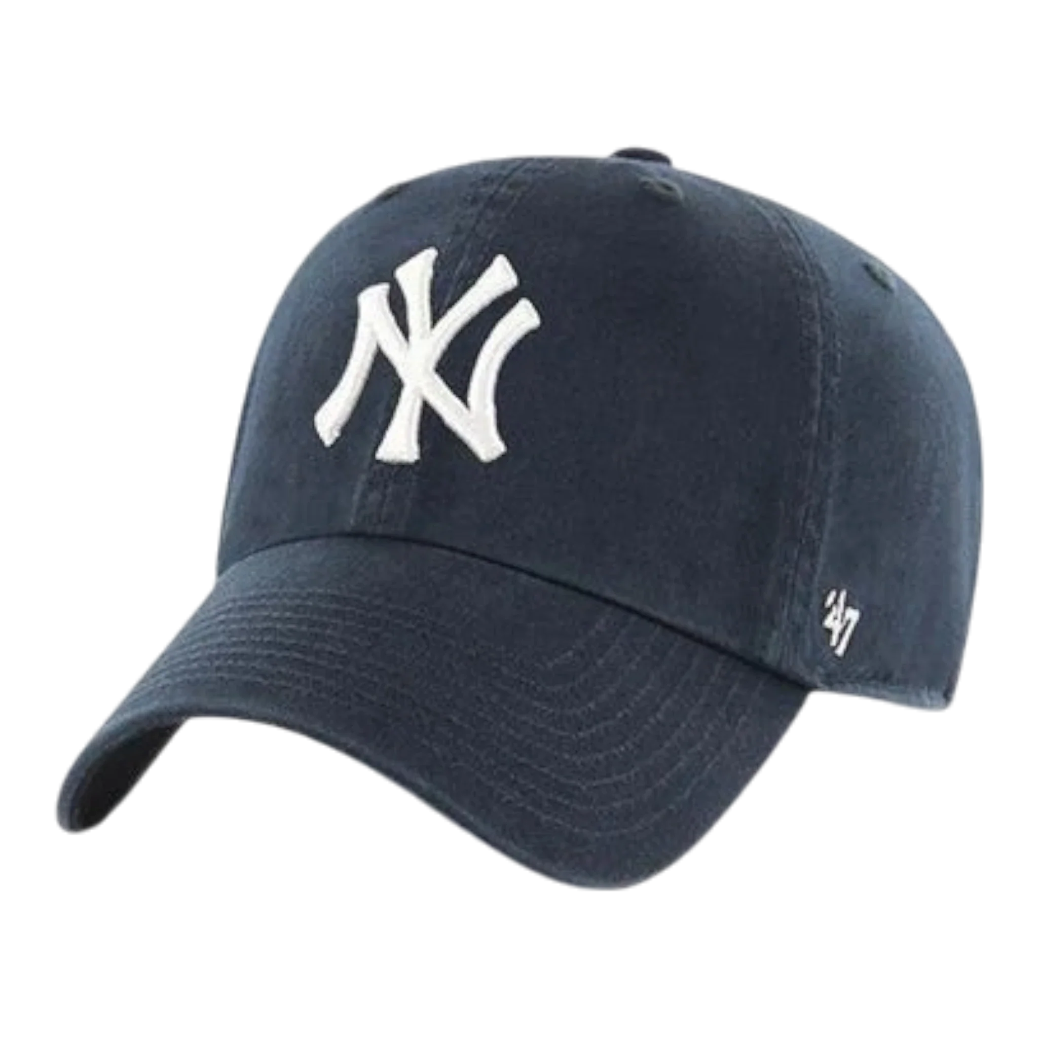 47 Brand Clean Up New York Yankees Strapback Hat — Navy Adjustable Cap