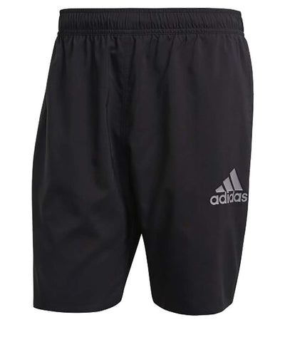 adidas Men's Solid Classic Length Swim Short - BLACK/GREY THREE