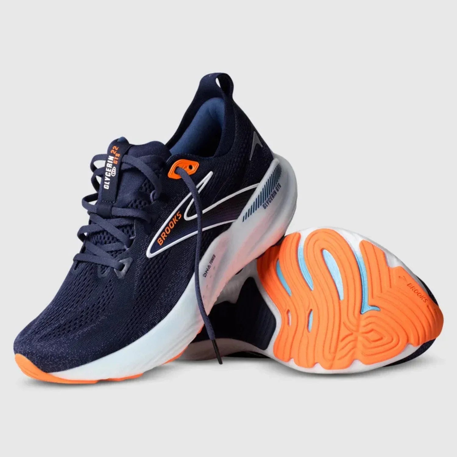 Brooks Glycerin GTS 22 12 Men's Sneakers — Peacoat/Blue Running