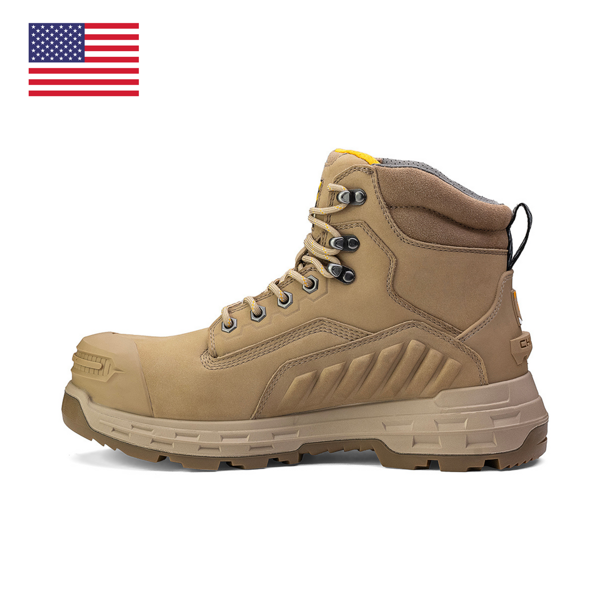 Wildwood 6” Waterproof Composite Toe Boot - Stone - Made in USA – product view 2