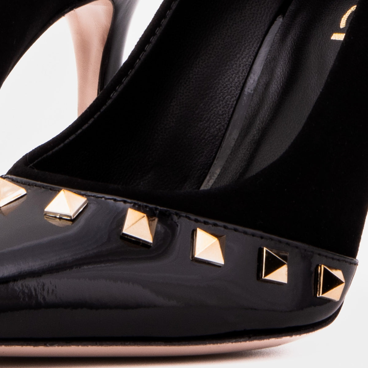 Vinci Leather The Bella Vita Studded Black Leather Pump Women Shoe – product view 3