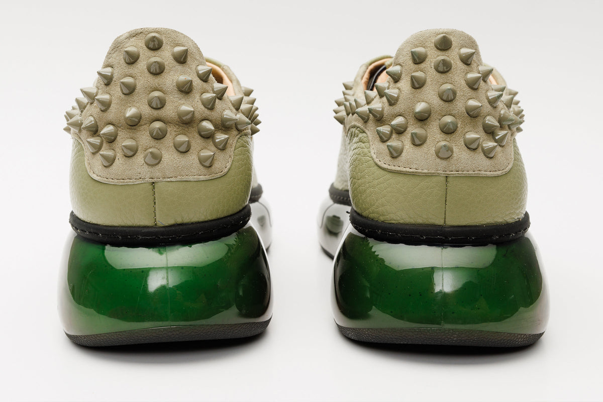 Vinci Leather The Venezia Green Leather Women Sneaker – product view 4