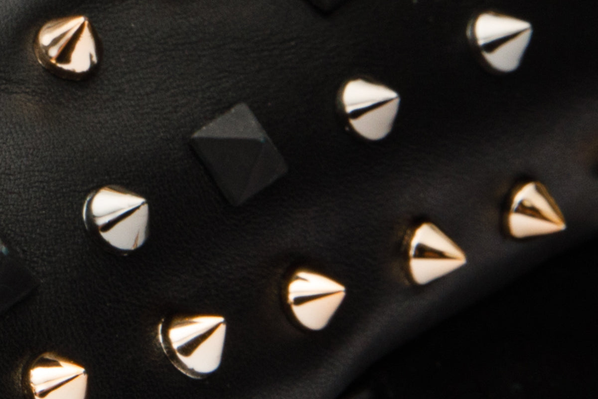 Vinci Leather The Infanta Black Spike Leather Women Sneaker Limited Edition – product view 4