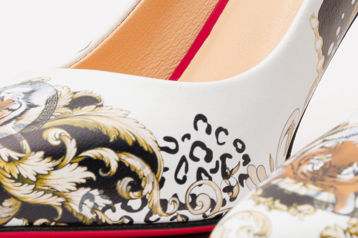 Vinci Leather The Perugia White Leather Pump Women Shoe – product view 5