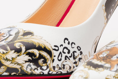Vinci Leather The Perugia White Leather Pump Women Shoe – product view 5