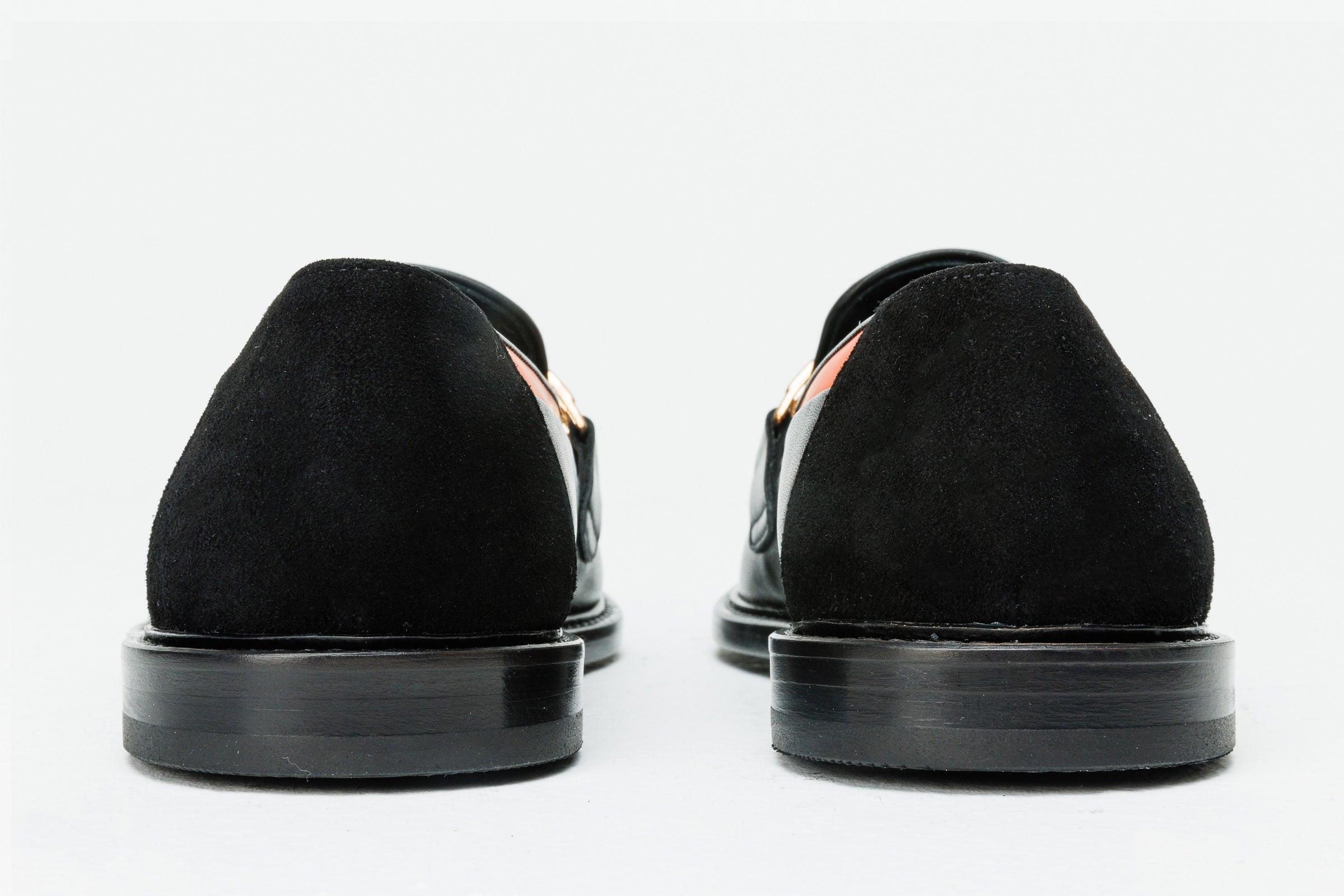 The Gemena Black & Orange Leather Bit Dress Loafer Men Shoe  Final Sale!
