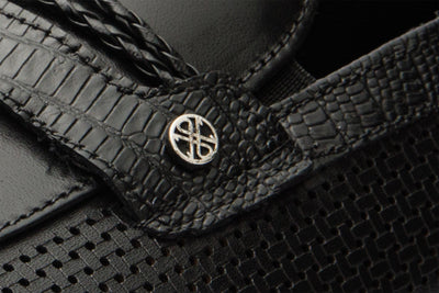 The Acerra Black Leather Loafer Men Shoe Final Sale!