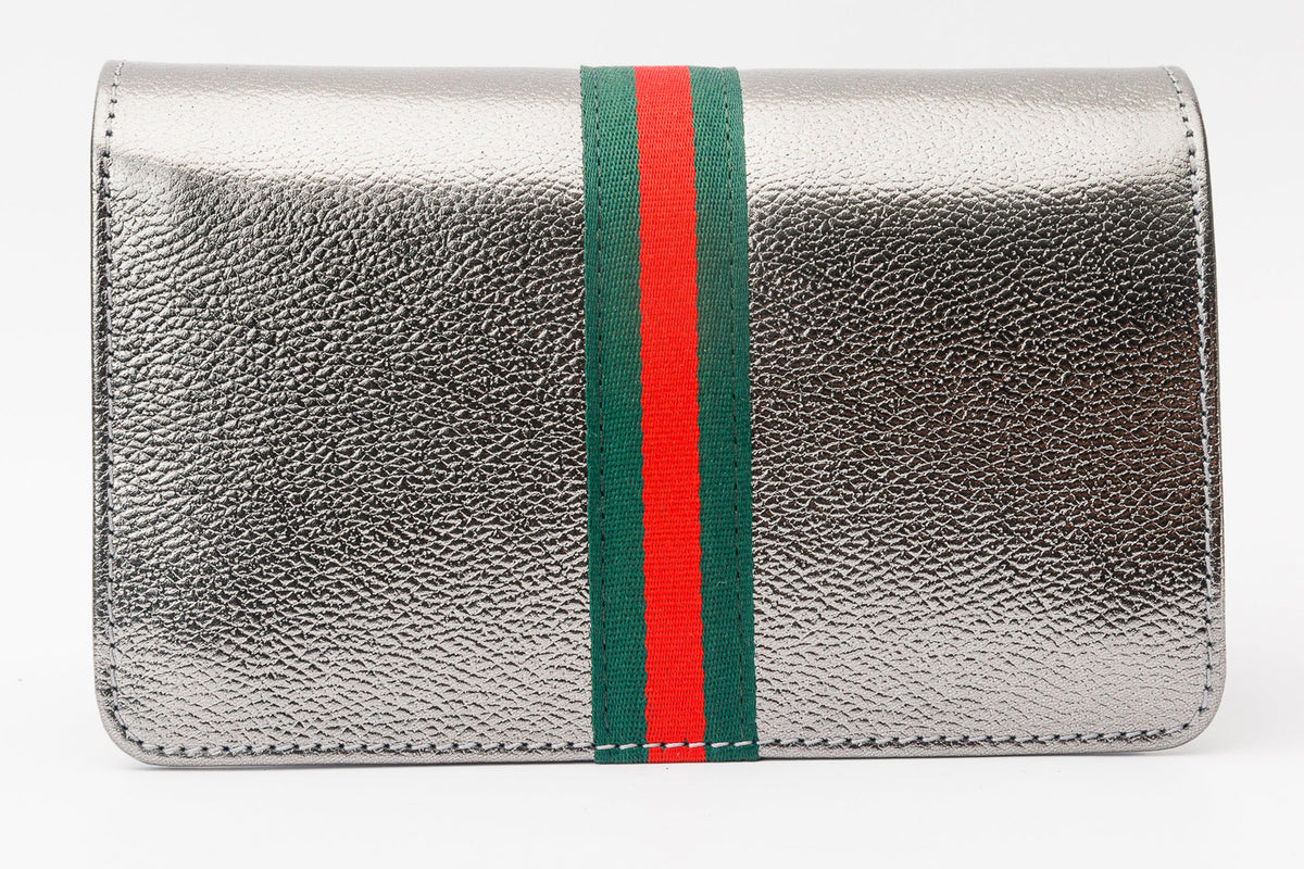 Vinci Leather The Afega Silver Leather Handbag – product view 5
