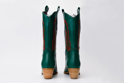 The Togg Green Leather Cowboy Women Boot Final Sale!