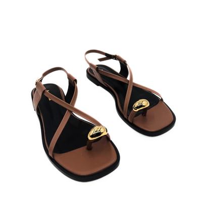 Laney Strappy Gold Toe Sandals