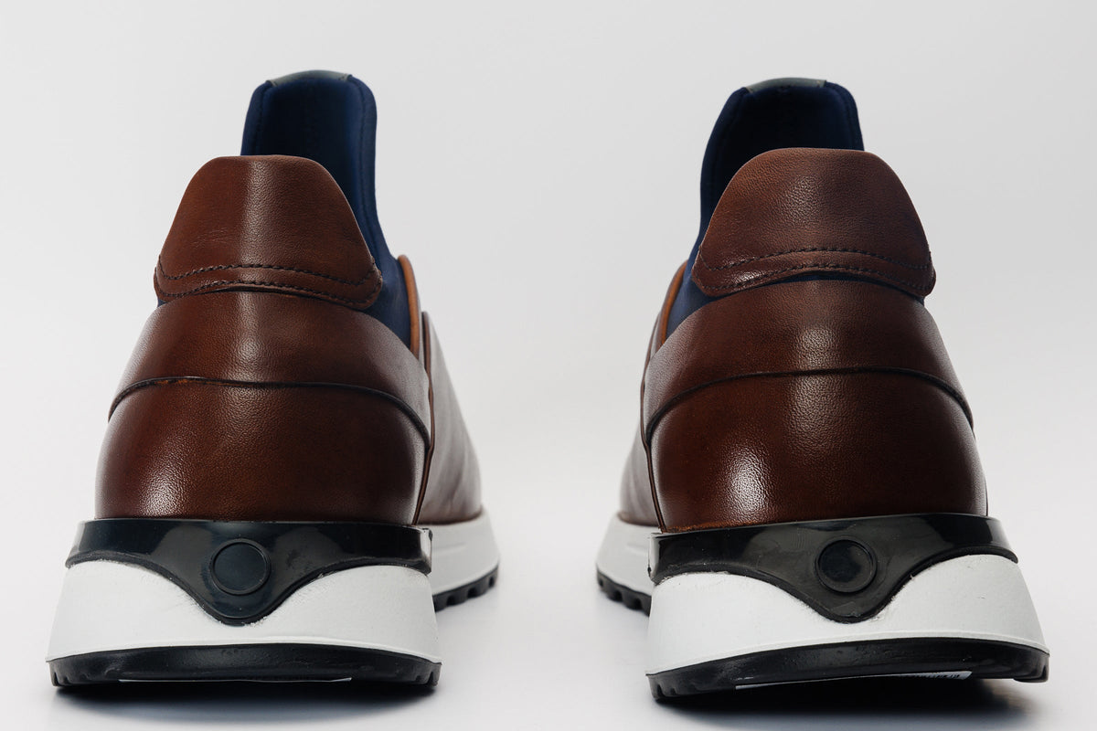 Vinci Leather The Sonoma Tan Leather Men Sneaker – product view 5