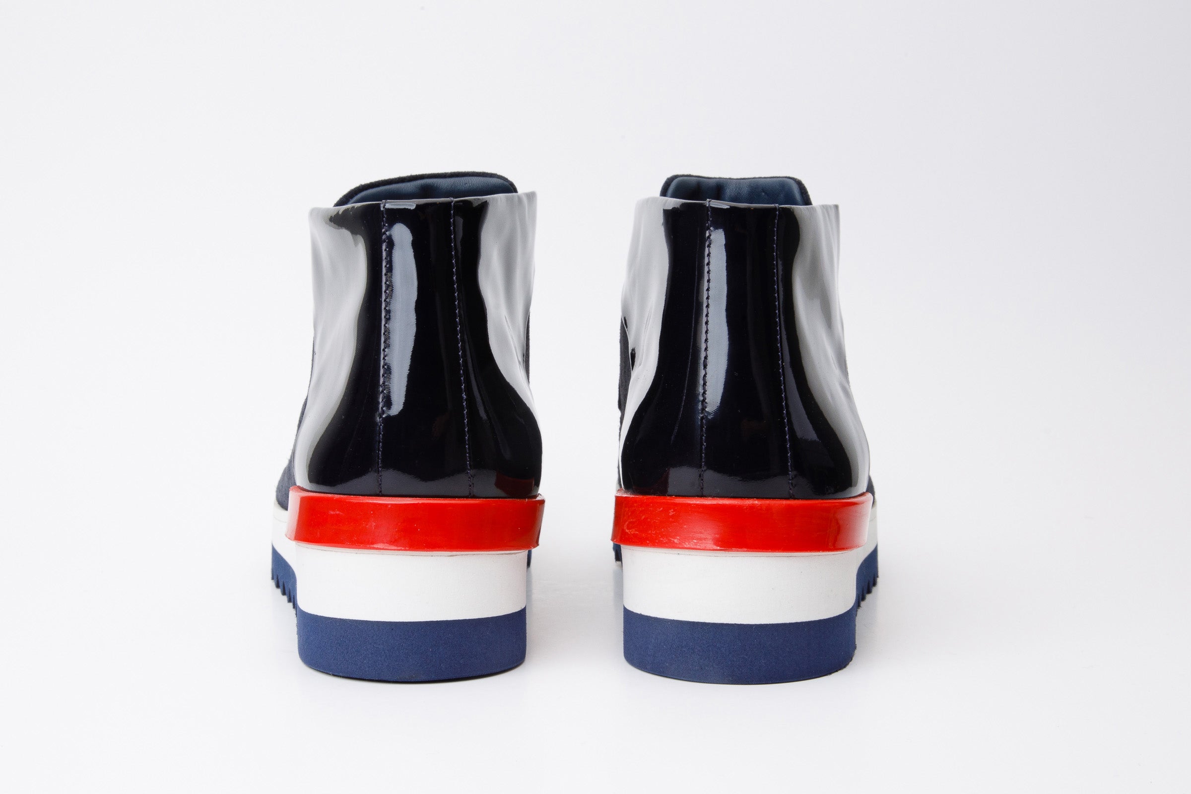 The Kagan Navy Blue Wingtip Chukka Men Sneaker Boot