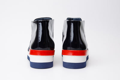 The Kagan Navy Blue Wingtip Chukka Men Sneaker Boot
