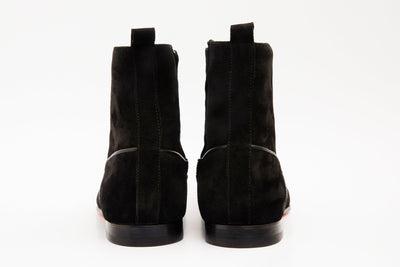 The Baron Black Suede Bit Zip-Up Dress Men Boot Final Sale!