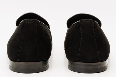 Vinci Leather The Lazio Shoe Black Suede Slip-on Loafer Men Shoe – product view 4