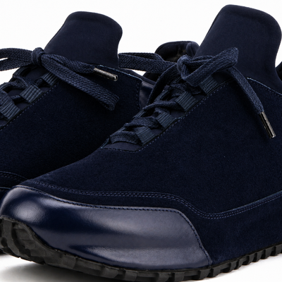 The Hudson Navy Suede Men Sneaker