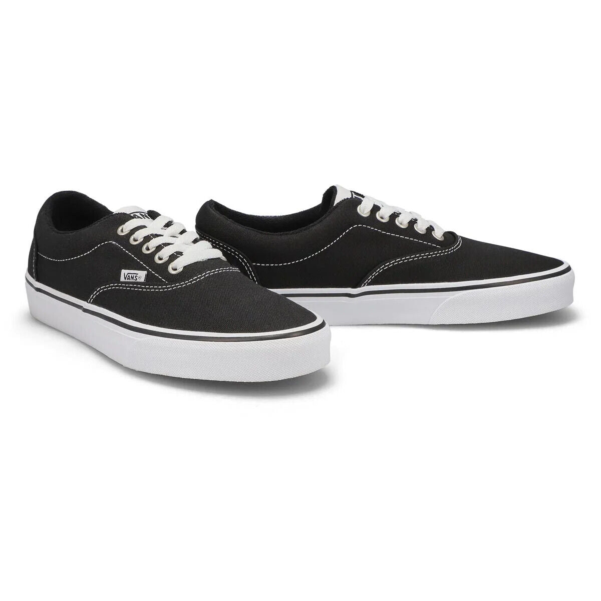 Vans Doheny Men's Sneakers — Black/White Canvas Low-Top