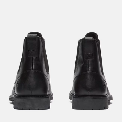 Timberland Stormbucks Waterproof Chelsea Men's Boots — Black Leather