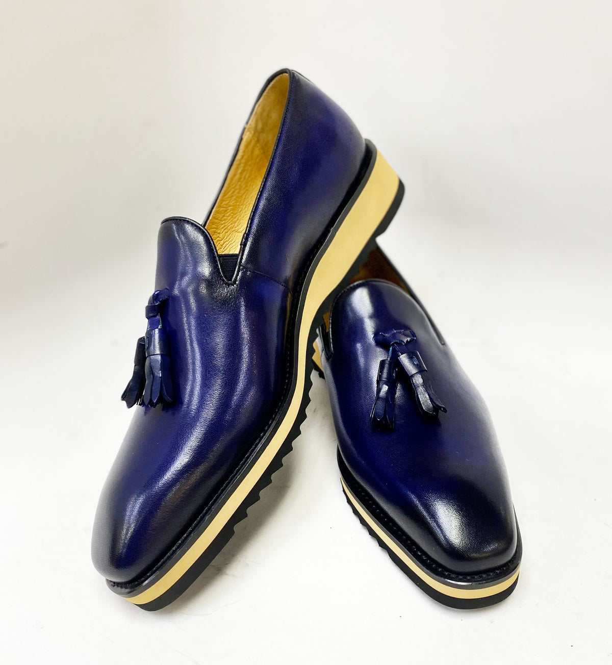 C&E Fashions  Maurice Calfskin Loafer - Navy