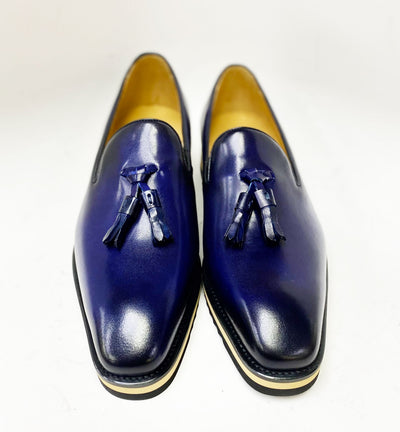 C&E Fashions  Maurice Calfskin Loafer - Navy