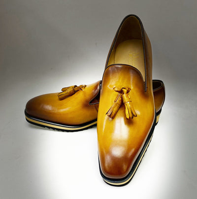 C&E Fashions  Maurice Calfskin Loafer - Cognac