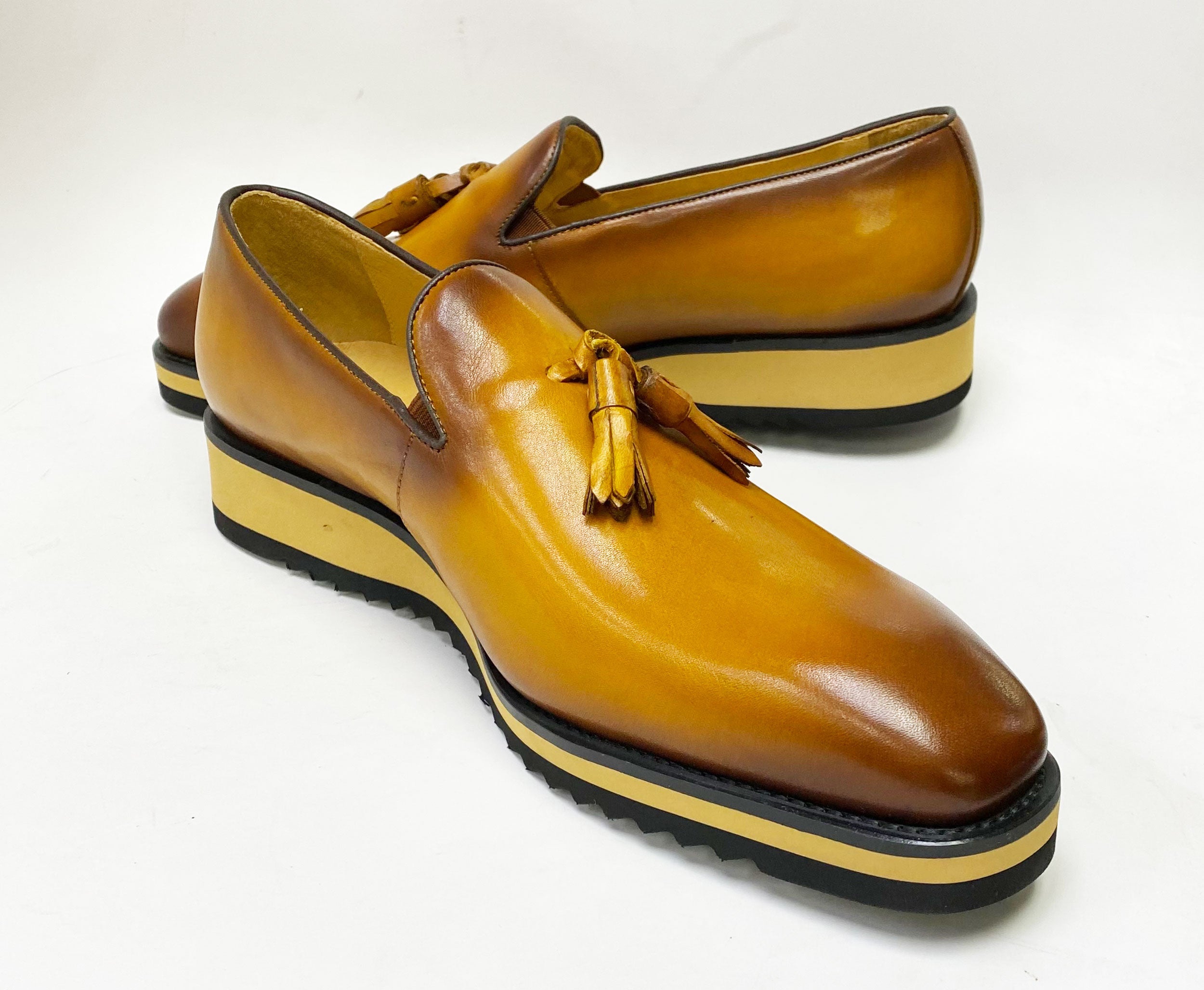 C&E Fashions  Maurice Calfskin Loafer - Cognac