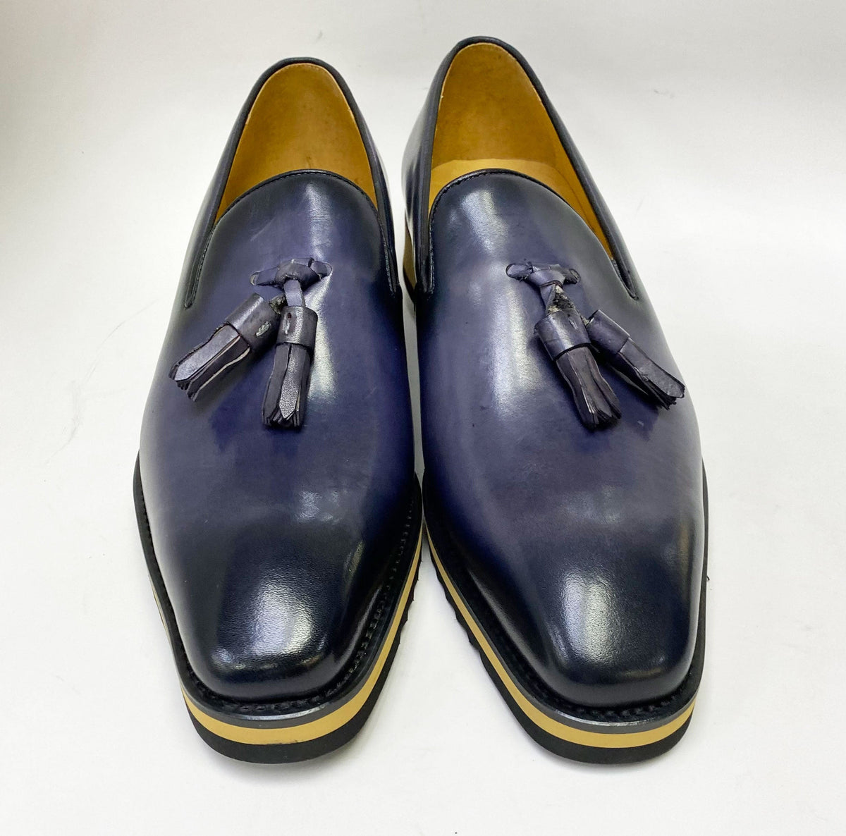 C&E Fashions  Maurice Calfskin Loafer - Grey