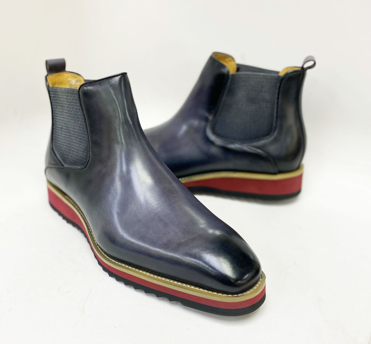 C&E Fashions  Maurice Calfskin Boot - Grey