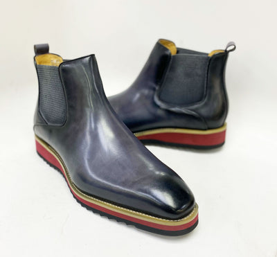 C&E Fashions  Maurice Calfskin Boot - Grey