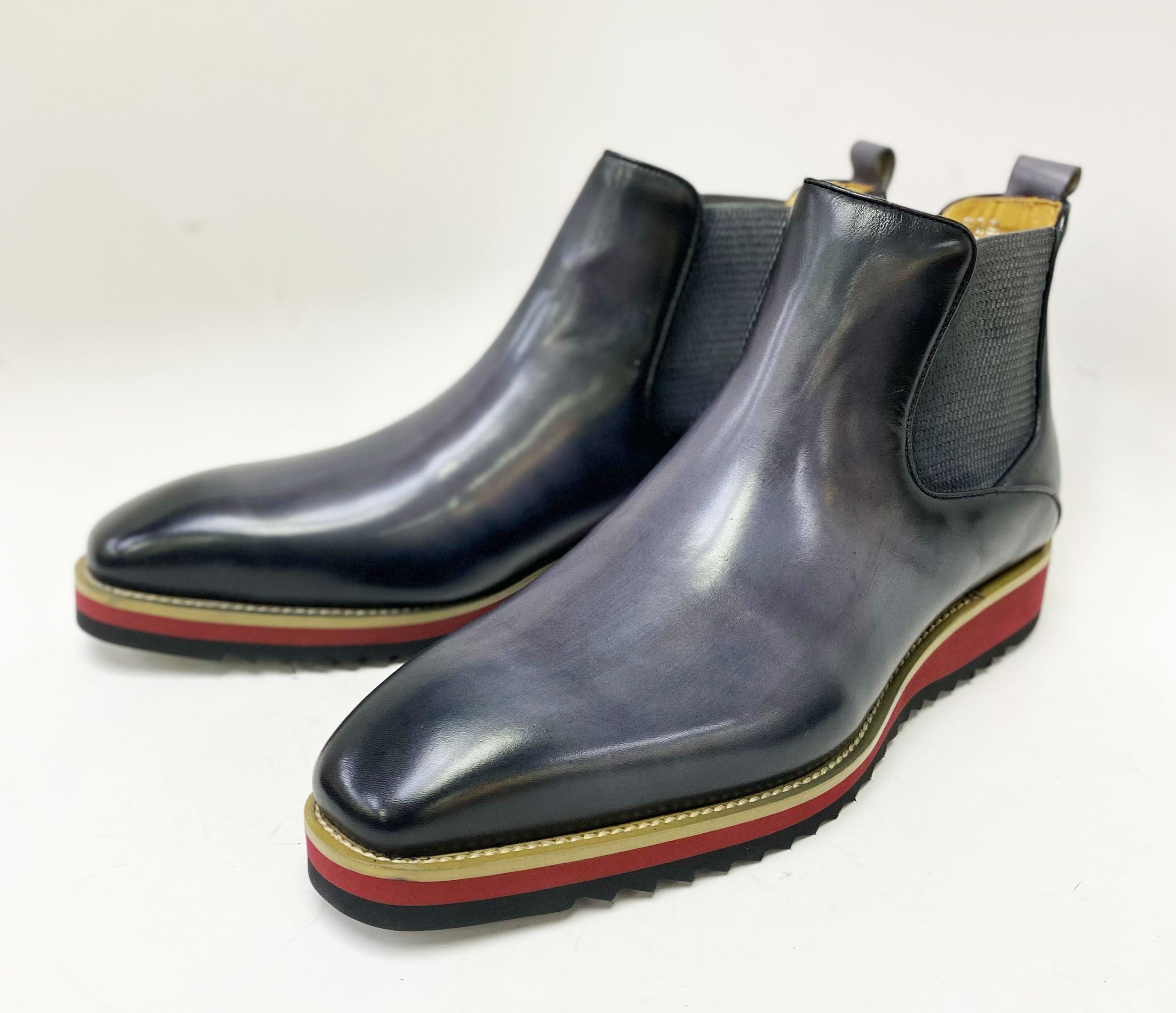 C&E Fashions  Maurice Calfskin Boot - Grey