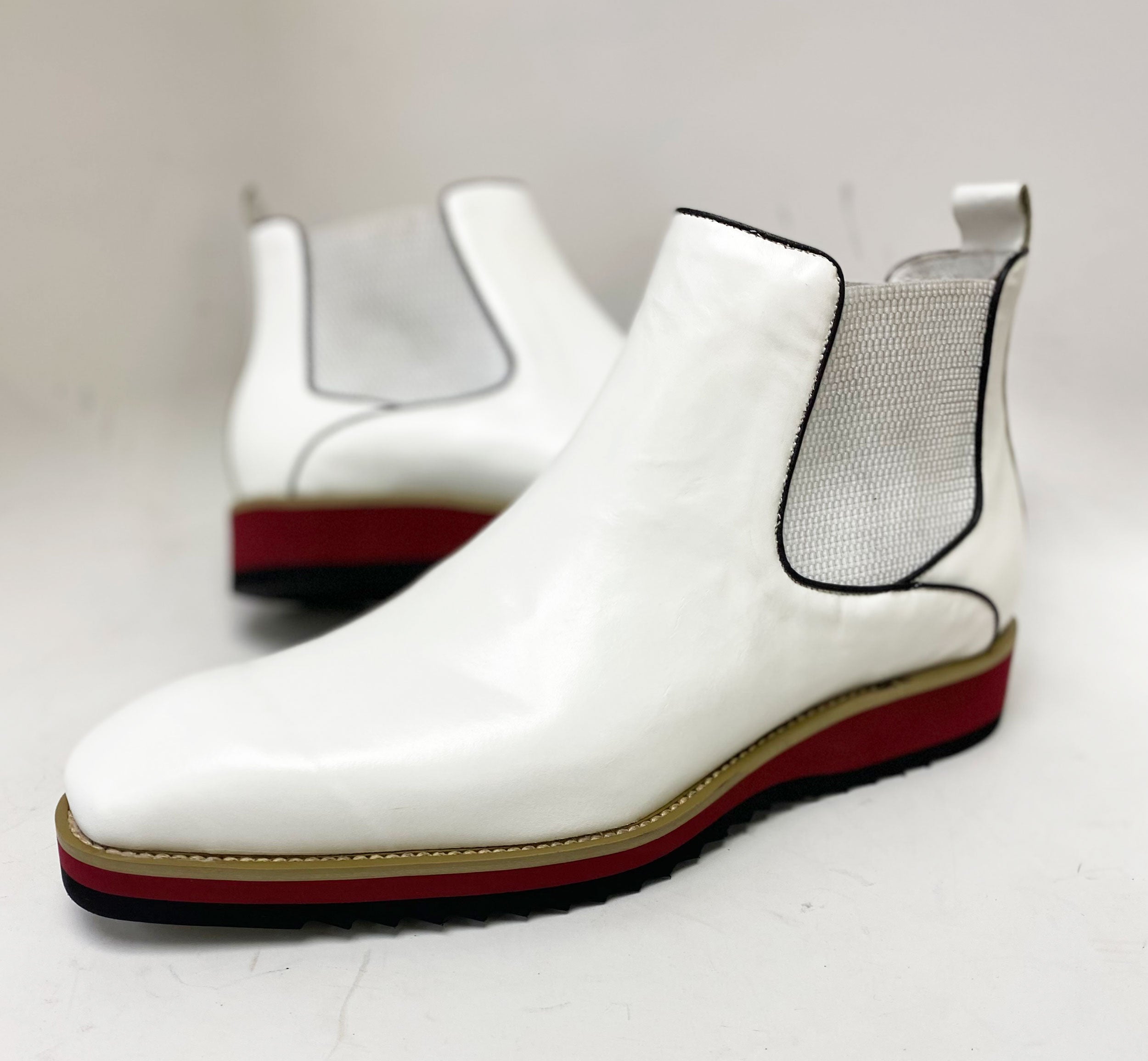 C&E Fashions  Maurice Calfskin Boot - White