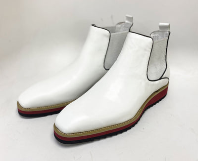 C&E Fashions  Maurice Calfskin Boot - White