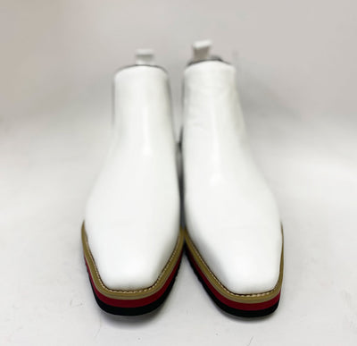 C&E Fashions  Maurice Calfskin Boot - White