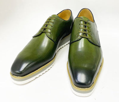 Carrucci Derby Calfskin - Green