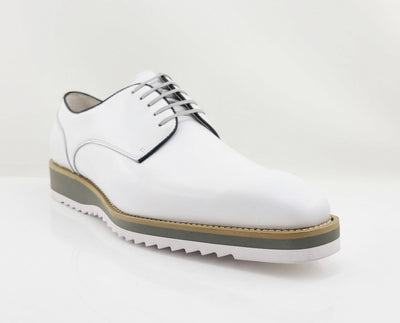 Carrucci Derby Calfskin - White